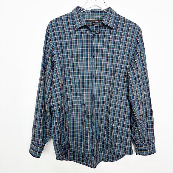 Michael Kors Collection Striped Button Up Shirt L - Picture 1 of 4